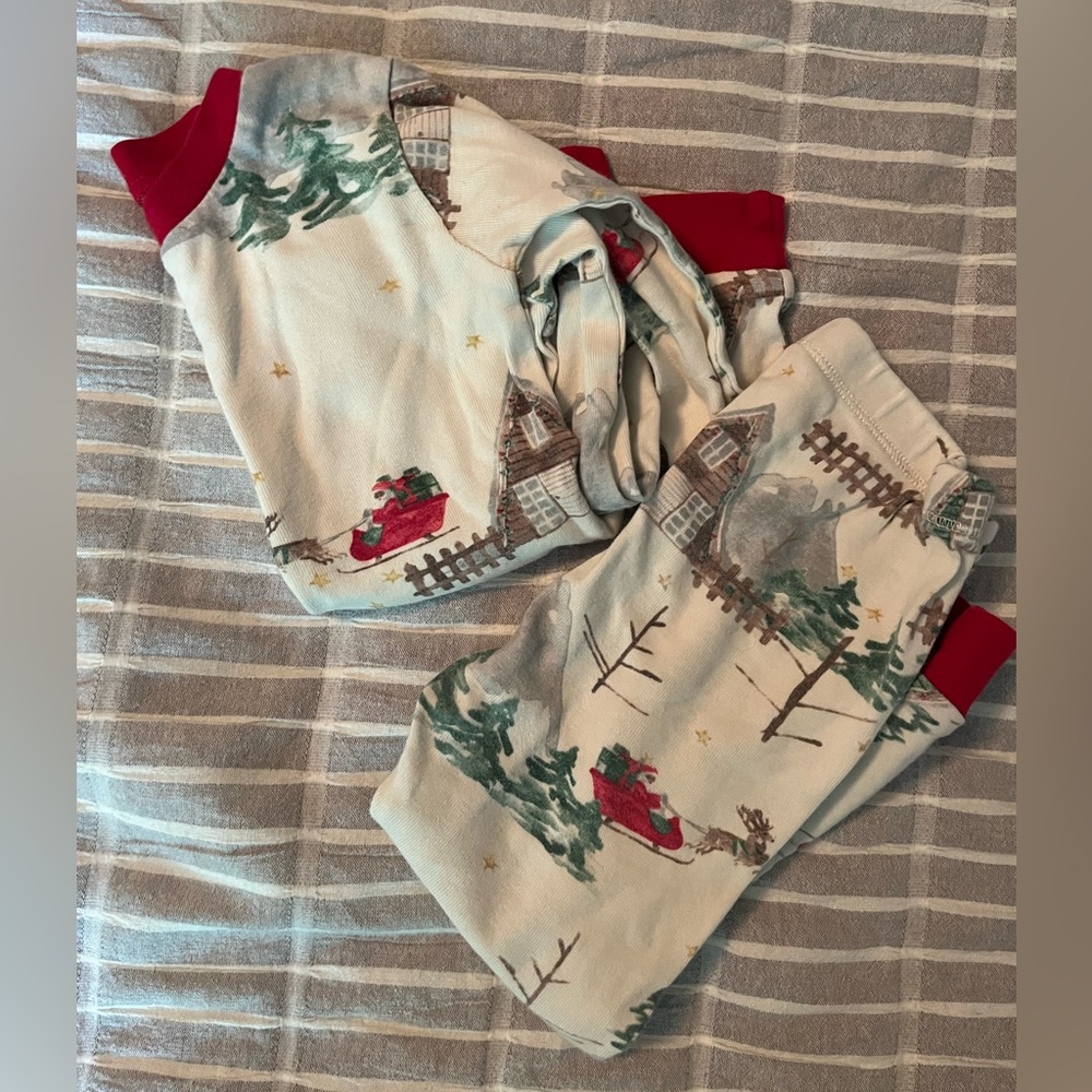 Burt’s bees Santa’s sleigh Christmas pajamas